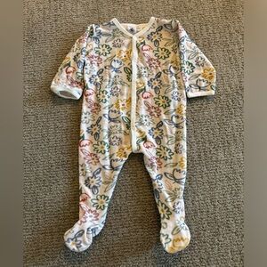 Petit Bateau Multicolor Floral Kids Footie